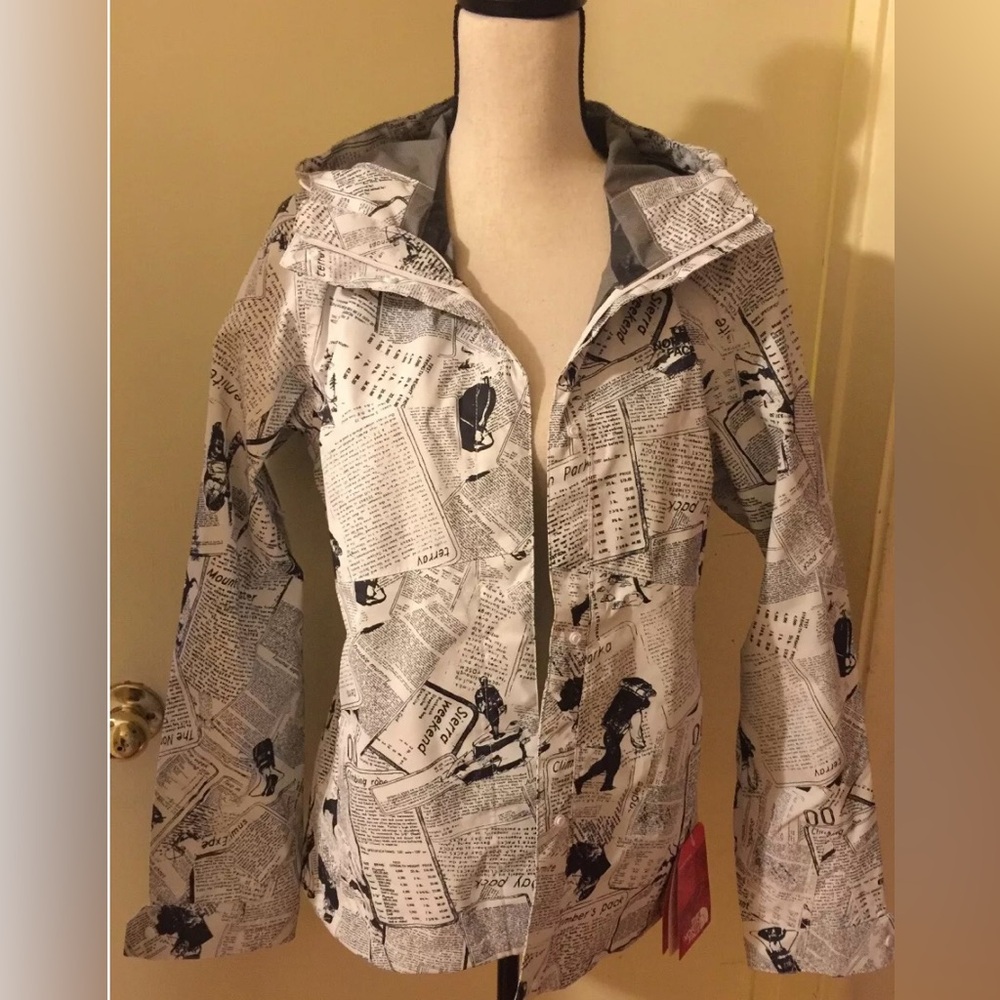 The North Face limited edition Berrien Rain Jacket, size Medium